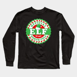 Official Elf of the North Pole Seal Long Sleeve T-Shirt